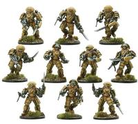 Warlord Games, Japanese Assault Exo skeleton squad, Konflikt '47 Wargaming Miniatures