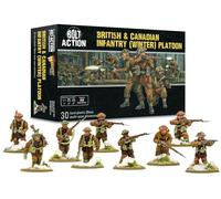 Warlord Games Plotone di fanteria britannica e canadese (inverno) - Miniature in plastica in scala da 28 mm per miniature Bolt Action altamente dettagliate della seconda guerra mondiale