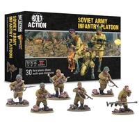 Warlord Games Plotone di fanteria dell'esercito sovietico - Miniature in plastica in scala 28 mm per miniature di Bolt Action altamente dettagliate della seconda guerra mondiale