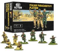 Warlord Games Plotone Paracadutisti Italiano - Miniature in plastica scala 28 mm per miniature Bolt Action altamente dettagliate della Seconda Guerra Mondiale
