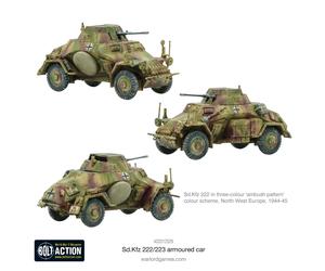 Warlord Games Sd.Kfz 222/223 Armoured Car - 1:56 / 28mm Plastic Scale Model For
