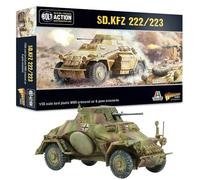 Warlord Games Sd.Kfz 222/223 - Auto blindata 1:56/28 mm, in plastica, modellino in scala per Bolt Action altamente dettagliato della Seconda Guerra Mondiale per Wargaming da tavolo