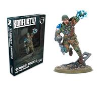 Warlord Games Slammer Samuels The First Paragon - Firefly Hero - miniatura degli Stati Uniti per Konflikt 47, altamente dettagliata, scala 28 mm