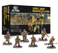 Warlord Games Plotone di fanteria dell'esercito sovietico - Miniature in plastica in scala 28 mm per miniature di Bolt Action altamente dettagliate della seconda guerra mondiale