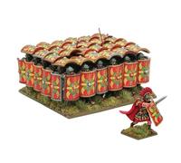 Warlord Games Testudo romano dei primi imperiali, miniature in plastica in scala 28 mm per grandine Cesare miniature altamente dettagliate dell'epoca antica