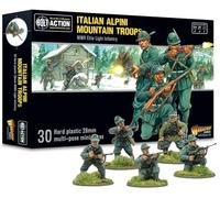 Warlord Games Truppe Alpini di fanteria dell'esercito italiano, in plastica, scala 28 mm, per Bolt Action, miniature altamente dettagliate della Seconda Guerra Mondiale per Wargaming da tavolo