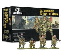 Warlord Games US Airborne D-Day Platoon - 28mm Scale Plastic Miniatures for Bolt