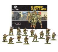 Warlord Games US Airborne D-Day Plotone - Miniature in plastica in Scala 28 mm per Bolt Action Altamente Dettagliate della seconda Guerra Mondiale