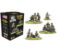 Warlord Games US Heavy Weapons Plotone - Miniature in plastica scala 28 mm per Bolt Action altamente dettagliate World War 2 miniature