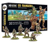Warlord Games US Rangers Infantry - 28mm Scale Plastic Miniatures for Bolt Actio