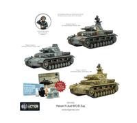 Warlord Panzer 28Mm Panzer Iv Ausf. B/C/D Zug Sw (Nuovo)