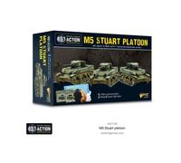 Warlord WWII USA Mini 28Mm M5 Stuart Plotone SW (Nuovo)