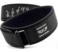 WARM BODY COLD MIND Cintura Palestra - Robusto Nylon - Approvato per la Competizione Sollevamento Pesi, Cintura Powerlifting Bodybuilding Squat Cross Allenamento, Cintura Lombare Palestra Uomo Donna