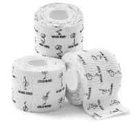 WARM BODY COLD MIND Nastro per Pollice da Sollevamento Pesi - Hook Grip Tape per Powerlifting, Cross Training, Nastro da Palestra, Allenamento, Nastro Sportivo per Dita(Bianco 3 Rotoli)