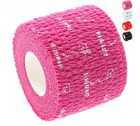 WARM BODY COLD MIND Nastro per Pollice da Sollevamento Pesi - Hook Grip Tape per Powerlifting, Cross Training, Nastro da Palestra, Allenamento, Nastro Sportivo per Dita(Rosa 6 Rotoli)