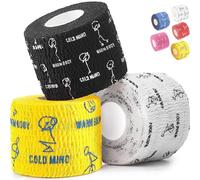 WARM BODY COLD MIND Nastro per Pollice da Sollevamento Pesi - Hook Grip Tape per Powerlifting, Cross Training, Nastro da Palestra, Allenamento, Nastro Sportivo per Dita(Mix V3 3 Rotoli)