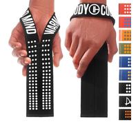WARM BODY COLD MIND V1 Cinghie per Sollevamento Pesi destinati per Sollevamento Pesi Olimpico, Powerlifting, (Nero/Bianco)