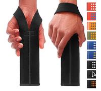 WARM BODY COLD MIND V1 Cinghie per Sollevamento Pesi destinati per Sollevamento Pesi Olimpico, Powerlifting, (Nero)