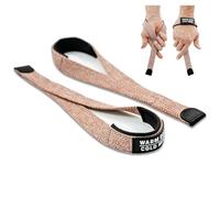 WARM BODY COLD MIND V2 - Coppia di polsiere per sollevamento pesi olimpico, powerlifting, bodybuilding, allenamento funzionale della forza, in cotone resistente, con neoprene