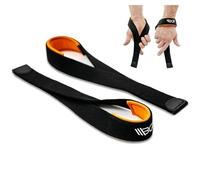 WARM BODY COLD MIND V2 - Coppia di polsiere per sollevamento pesi olimpico, powerlifting, bodybuilding, allenamento funzionale della forza, in cotone resistente, con neoprene