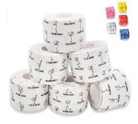WARM BODY COLD MIND Weightlifting Tape, Nastro per Sollevamento Pesi Gioventù Unisex (Bianco 6 Rotoli, 5,8m x 5cm)