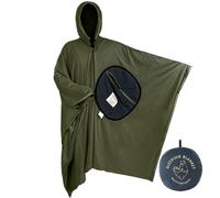 Warm Camp Cape - Cappotto multifunzionale isolato, poncho da escursione impermeabile | Accessorio per l'outdoor Trekking Bivacco Arrampicata Rifugio Pellegrinaggio Outdoor Relax Riscaldamento Compatto