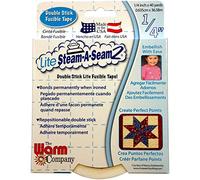 Warm Company Lite Steam-A-Seam-Doppio Bastone Fusibile Web, Carta, Multicolore, 1.49 x 12.19 x 15.87 cm
