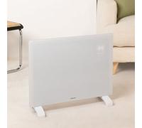 WARM CRYSTAL 1500W - Termoconvettore Elettrico In Vetro Con WiFi Bianco