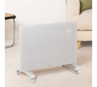 WARM CRYSTAL 1500W - Termoconvettore Elettrico In Vetro Con WiFi Bianco