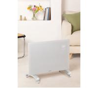 WARM CRYSTAL 1500W - Termoconvettore Elettrico In Vetro Con WiFi Bianco & Con Ruote