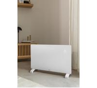 WARM CRYSTAL 2000W - Termoconvettore Elettrico In Vetro Con WiFi Senza Ruote & Bianco