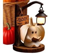 Warm Decorative Cute Resin LED - Reading Book Lamp, Halloween Ghost Lamp