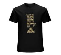 Warm Felpa Leave Me Alone I Know What Im Doing Kimi Raikkonen Quote Heavyweight Mens T-Shirt Graphic Tee Size M