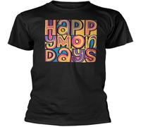 WARM KISS Happy Mondays 'Happy Mondays' T Shirt Black XXL
