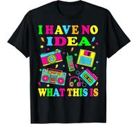 WARM KISS I Have No Idea What This is Men 70s 80s 90s Funny Cotton Men T Shirt Black L
