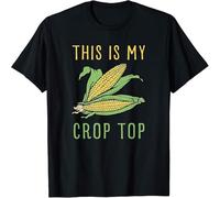 WARM KISS Limited Funny Corn COB This is My Crop Top Funny Gift Idea T Shirt Black XXL