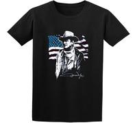 WARM KISS Man's Round Neck American Idol Sports T Shirt Black M