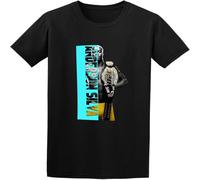 WARM KISS Man's Round Neck Anderson Silva Sports T Shirt Black M