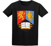 WARM KISS Man's Round Neck Female University of Birmingham Retro Sports T Shirt Black S