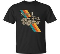 WARM KISS Men's Cool International Scout II Hard Top Rallye Retro Graphic T Shirt Vintage Black 3XL