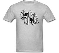 WARM KISS Men's Crown The Empire Short Sleeve T Shirt Grey XXL