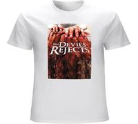 WARM KISS Men's Danyuan The Devils Rejects Horror Movie T Shirt Cotton Reprint Digital White M