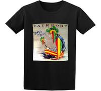 WARM KISS Men's Fairport Convention Gottle O Geer Regular Fit T Shirt Black 3XL