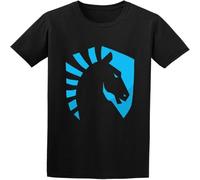 WARM KISS Men's Homme'S Video Game Team Liquid T Shirt DeepHeather Black 3XL