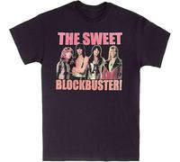 WARM KISS Men's The Sweet Blockbuster! T Shirt Fit Casual Graphic Short Sleeve Tops Black M