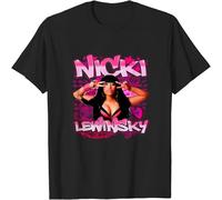 WARM KISS Nicki LewinskyRetro T Shirt Hot Unisex Tshirt Shirt Black M