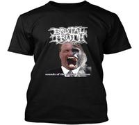 WARM KISS NWT 6699 Brutal Truth T Shirt Fit Casual Graphic Short Sleeve Tops Black S