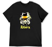 WARM KISS Reborn! Katekyo Hitman Reborn Anime Arcobaleno Reborn Mens T Shirt Black 3XL