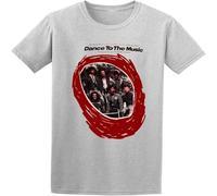 WARM KISS Sly And The Family Stone Dance to The Music Men's 100% Cotton Casual T Shirt Grey M
