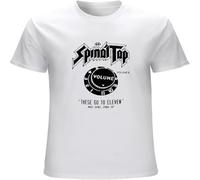WARM KISS Spinal Tap Eleven Men's T Shirt Fit Casual Graphic Short Sleeve Tops White XL